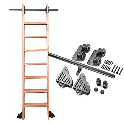 Échelle coulissante bibliothèque kit rail mobile 300cm intérieur maison