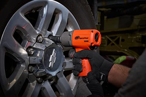 Ingersoll Rand 2235Timax-O 1/2" Drive, Air Impact Wrench, 1350 Ft-Lbs Nut-Busting Torque, Maintenance Duty, Pistol Grip, Standard Anvil, Orange #TOP3