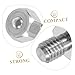 BUGUUYO Stainless Steel End Hexagonal Bolt for Industrial Use Precision Roller Screw Rotation and Smooth and Fastening