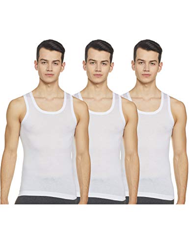 Image of RUPA FRONTLINE Sleeveless Round Neck Vest for Men, 100% Cotton Material, Regular Fit, Pack of 3