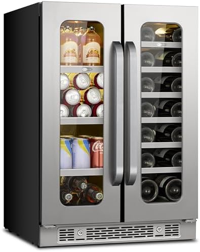 Whynter 24 Inch Dual Zone Wine and Beverage Refrigerator, 20 Bott...