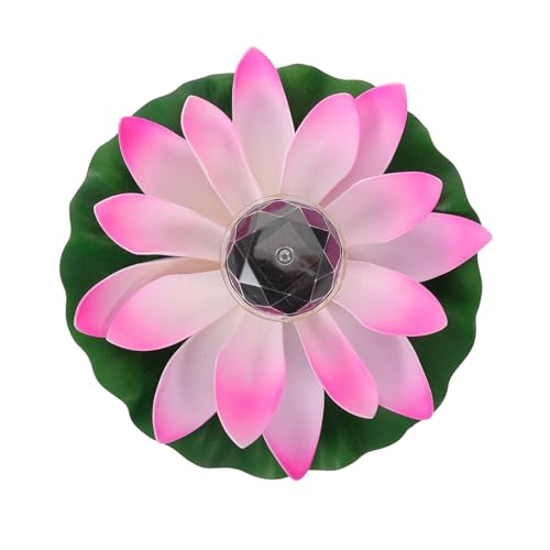 DOITOOL Lampes De Fleur De Lotus Élégantes À Énergie Solaire Lumières Décoratives Flottantes Pour Étang Décoration Extérieure À Led Lumières De Jardin Couleur Aléatoire
