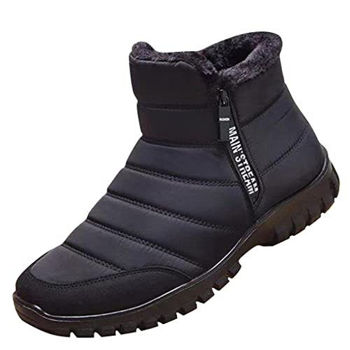 Men's and Women's Waterproof Warm Cotton Zipper Snow Ankle Boots