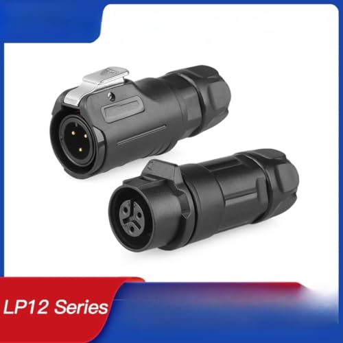 Conector M12 macho mini de 4 pines para automatización segura 3