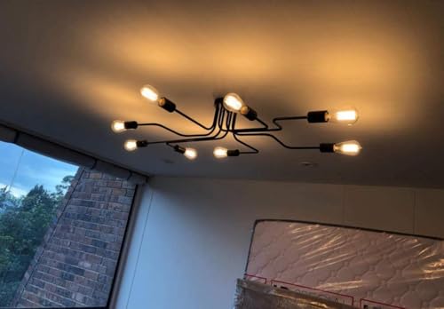 FRIDEKO HOME Lampadario Soggiorno Industrial 8