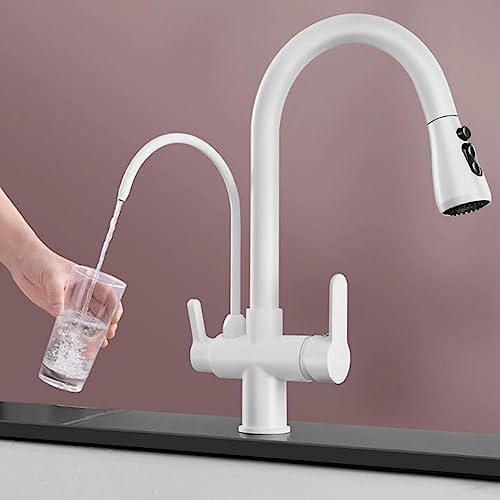 Robinet de cuisine 3 voies pivotant au design moderne pour évier LWX