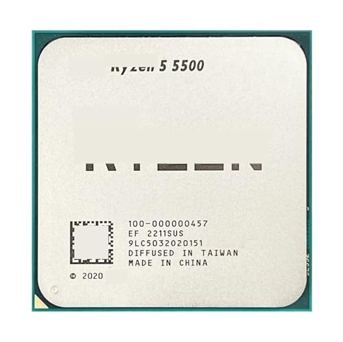 Processeur Ryzen 5 5500 architecture 12 threads vitesse boost 4,2 GHz