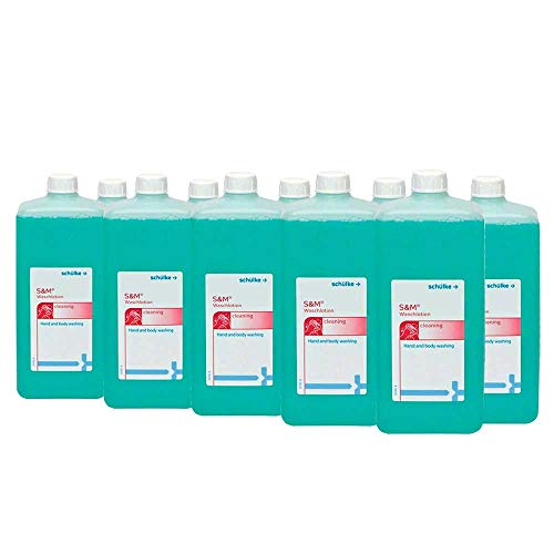 10 x 1000 ml Eurofl. Schülke S&M® lozione detergente sapone liquido lozione mano pelle, nutriente