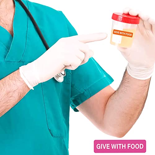 Give With Food Stickers Medication Instruction Labels For Medical Containers Pharmacies Hospitals 1/2 X 1.5 Inch 500 Pcs/Roll Veterinary Labels Stickers File Folder Labels For Drugstor Management #TOP5