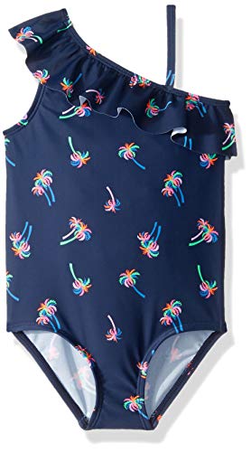 Oshkosh B'gosh Girls' One-Piece Swimsuit, Navy Palm Tree, 4-5 #TOP22