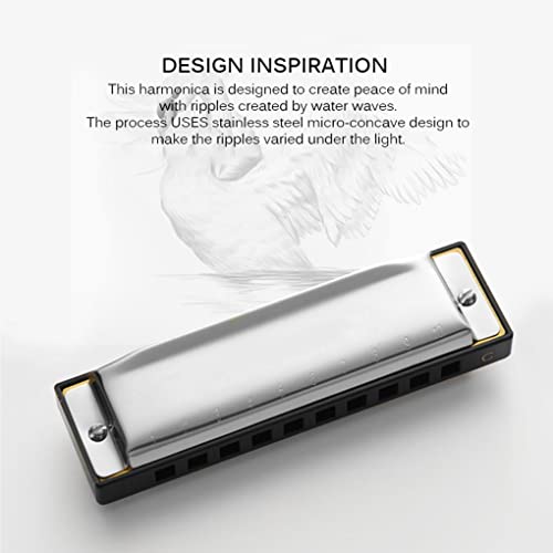 IOIUSKKU Blues Harmonica Folk Music Musical Gear 10 Trous Harmonica Instrument Vintage - Les Beatles, Paul McCartney, John Lennon, RIngo Starr, George Harrison IOIUSKKU Blues Harmonica Folk Music Musical Gear 10 Trous Harmonica Instrument Vintage – Image 8