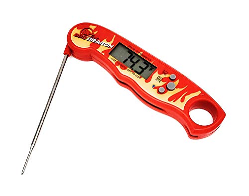 BBQ Dragon Meat Thermometer Digital - Waterproof Instant Read Food Thermometer for Cooking, Baking, & Grilling - Digital Meat Thermometer with Probe - Kitchen Thermometer for Cooking & Candy Making