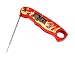Instant Read Meat Thermometer With Folding Stainless Steel Temperature Probe - Waterproof Grilling Thermometer and Baking Thermometer - Instant Read Food thermometer w/Flames Design from BBQ Dragon