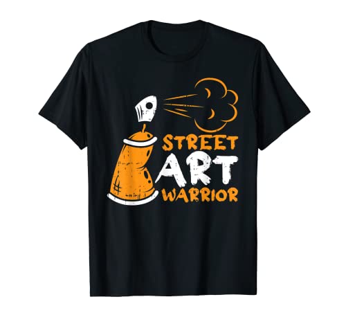 Street Art Warrior Bombe Artiste Tag Peinture Homme Cadeau T-Shirt