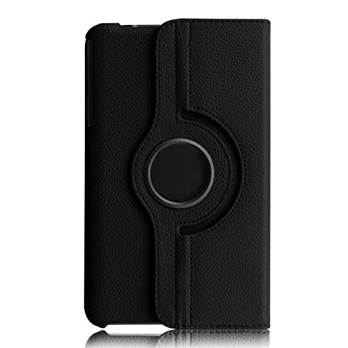 Samsung Galaxy Tab 4 8.0" Tablet Case,Flying Horse 360-Degree Rotating Stand Pu Leather Case Cover For Tab 4 8 Inch Sm-T330 Sm-T331, Sm-T337(Black) #TOP3