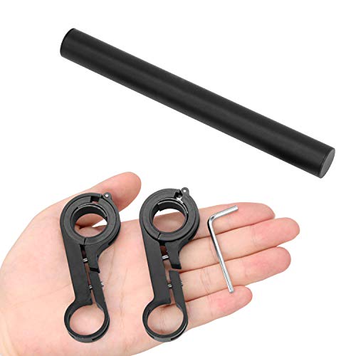 Together-life Bike Handlebar Extender, Bicycle Extension Bar Aluminum Alloy Double Clamp Mount Holder Bracket Space Saver for Holding Flashlight Speedometer GPS Phone Mount Holder(Black) - Thumbnail 7