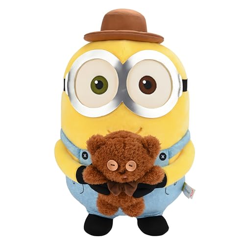 MINISO Minions Tim Bear Gentleman Toy/Keychain, Cute and Soft Ornament, Exquisite for Collection and Gifting (Minions doll)