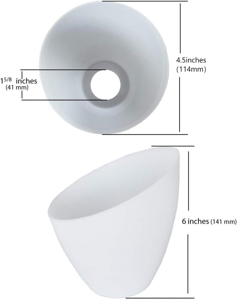 Room Basics 5-Set Acrylic Shades (Frosted White Extra - thick version)
