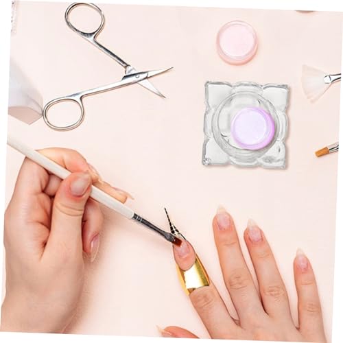Platillo de Vidrio para Uñas Sin Tapa miniatura 5