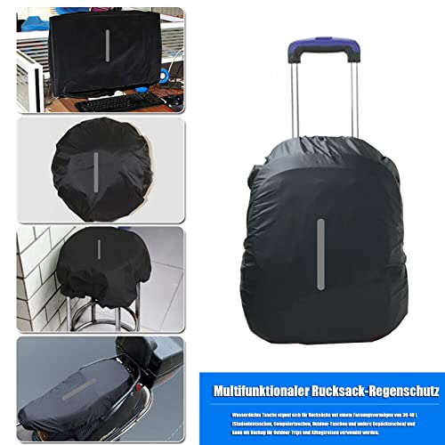 Souke Sports Rucksack Regenschutz – Regenhülle Schultaschen mit Reflektorstreifen Rucksack Wasserdicht für Dunkle Jahreszeit, Wandern und Radfahren - Image 5