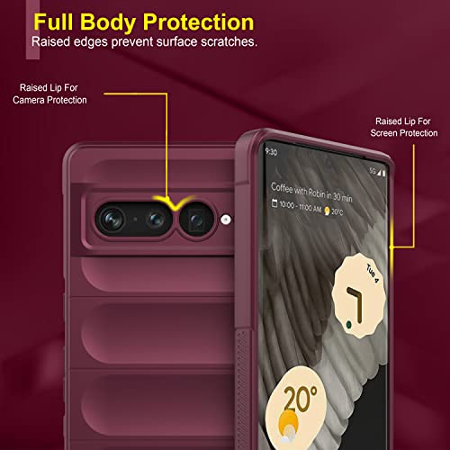 Image of Amazon Brand - Solimo Mobile Cover for Google Pixel 7 Pro 5G (Silicone Plum)