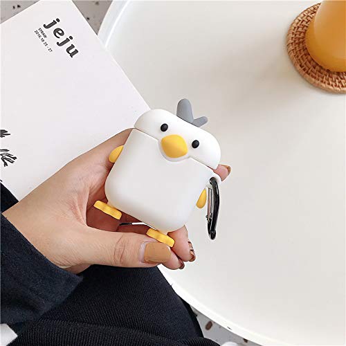 Cute Airpods Case Cover Cartoon Funny Silicone Airpods Case Cute Chick Shape Cover For Airpods 1 2 #TOP7