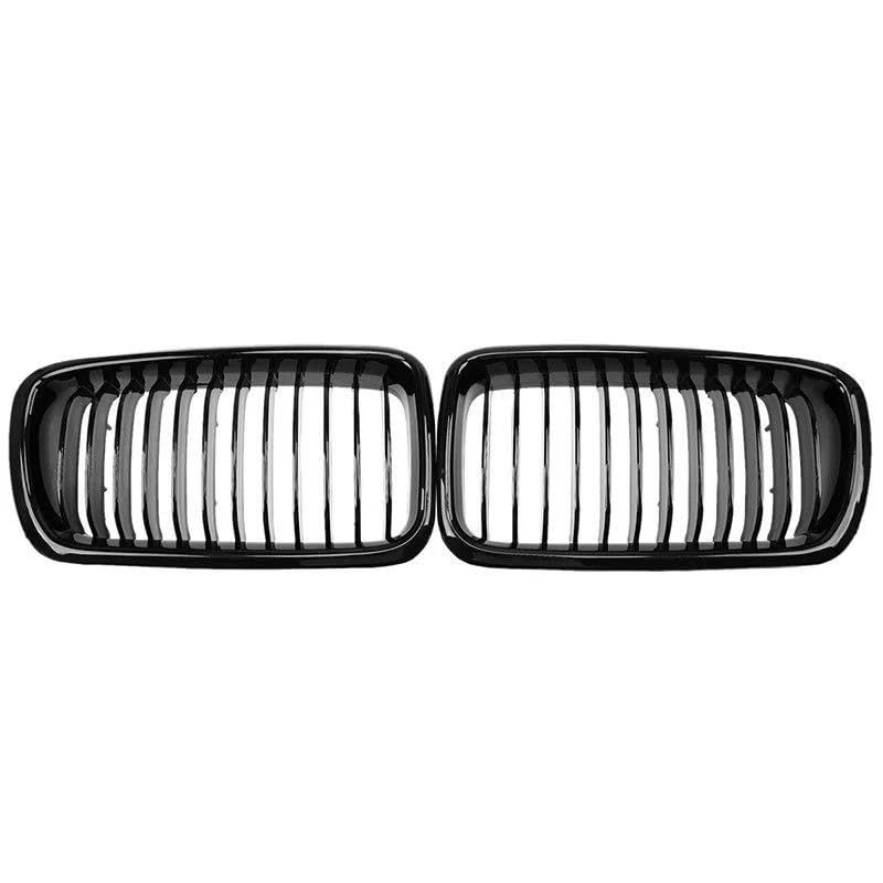 Calandre avant noire brillante pour BMW Série 7 E38 1998-2001 style simple lamelle