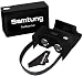 Google Black Cardboard Virtual Reality Glasses By Samtung | Ultimate 3D Headset Goggles For iPhone Samsung Android & Cell Phones Up To 5.7 | With Nose & Forehead Sponge Suction Cups Lens Cloth & More