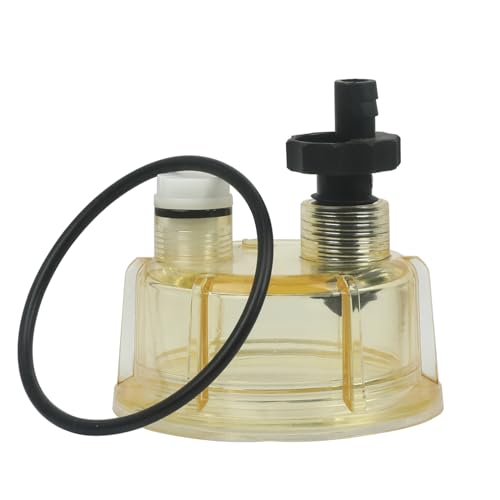 SeaEagles R12T Fuel Filter/Water Separator Water Collection Bowl 120AT NPT ZG1/4-19 Replacement for Diesel Engine S3240 18-7947 (R12T Bowl)