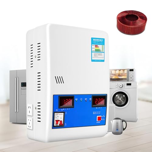 JIMINHUIXIN Estabilizador de Tensión para Hogar 8800W-30000W, Regulador de Voltaje para Aire Acondicionado de Cobre Puro 220V, Transformador de Voltaje CA, Estabilizador de Voltajes para Ordenador