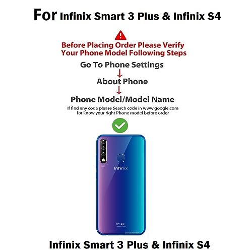 Image of COVERBLACK Rubber Back Cover for Infinix X627V / Smart3 Plus - Transparent
