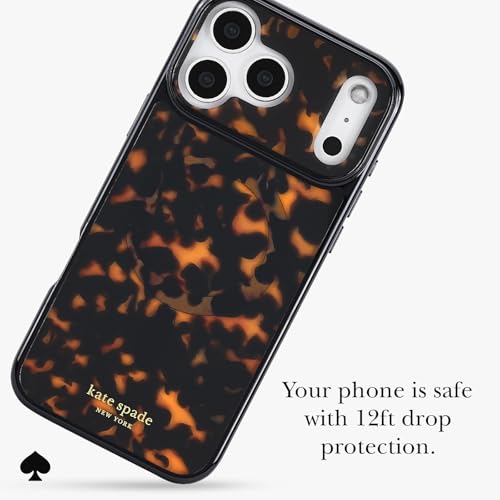 Image of kate spade new york iPhone 17 Pro Max Case - Compatible with MagSafe - Designer Phone Case - Tortoise