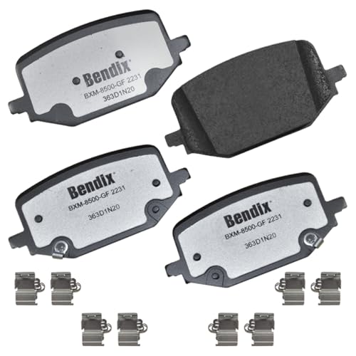 Image of Bendix Fleet Metlok PBD2231 Semi-Metallic Rear Brake Pads for Ford Explorer 2024-2020, Mustang 2024, Police Interceptor Utility 2024-2020, Lincoln Aviator 2023-2020