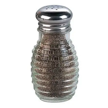 American METALCRAFT, Inc. 2 oz Beehive Salt or Pepper Shaker,Silver, 1 Count (Pack of 1)