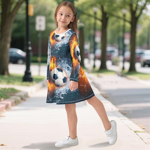 Girls Long Sleeve Dress Winter Dresses Toddler Girl Outfits Clothes4