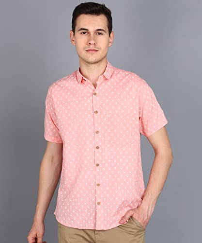 Image of BLOCKS OF INDIA Cotton Hand Block Print Half Sleeves Summer Shirt for Men