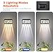 Brightever Solar Address Signs, House Number for Outside Waterproof, 3-Color LED Illuminated Address Plaques with Stake, Wall Mounted Solar Powered Light Up Address Numbers for Houses, 1-Pack