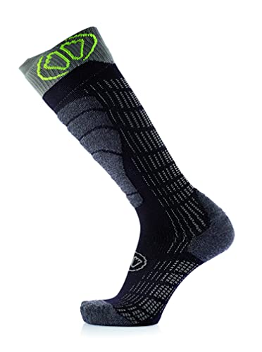 Sidas Sweat-Wicking Fall/Winter Warm Soft Merino Wool Knee-Length Comfort Socks for Skiing2