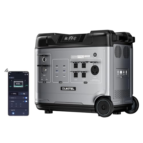OUKITEL P5000 Pro Solar Generator(2025 NEW), 5120Wh Solar Power S...