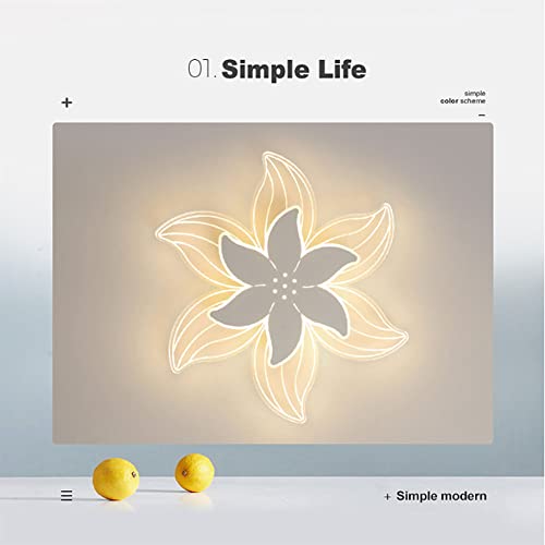 Plafonnier design fleur LED avec éclairage dimmable haute finition