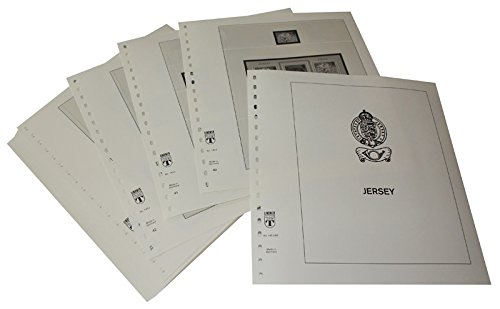 Feuilles pré-imprimées LINDNER Jersey 1986-1997 album classeur timbres