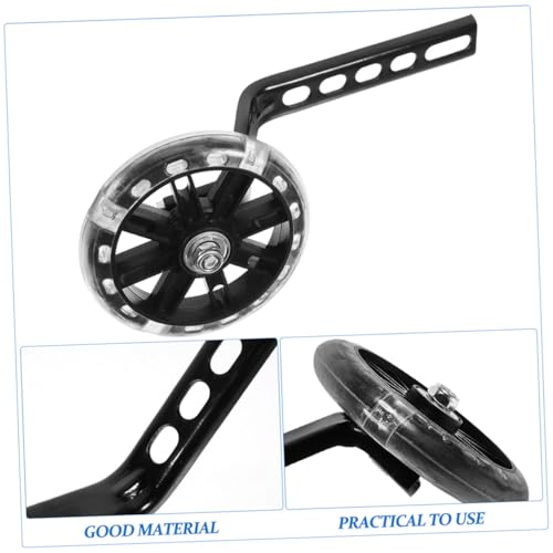 INOOMP Ruedas de Entrenamiento para Bicicleta 4 piezas Estabilizadores Ajustables Negro Ruedas con Luz Intermitente Repuesto para Montar Seguro miniatura 7