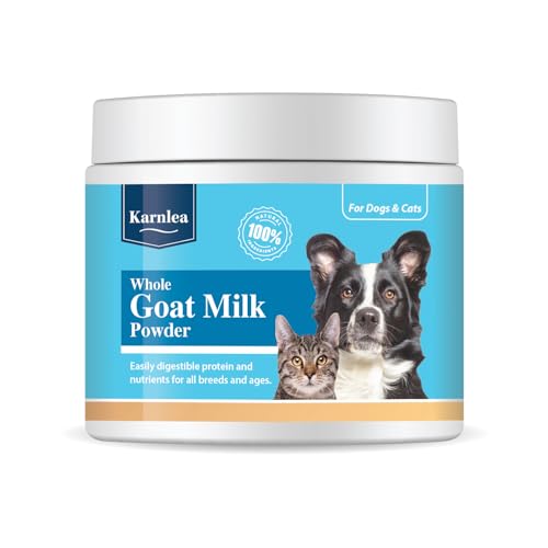 Whole Goat Milk Powder for Dogs & Cats | Digestive Health | Gentle on Digestion | Healthy Protein and Fats & Nutrients | Dog Milk | Cat Milk | 200g