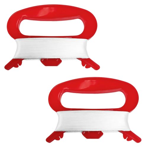 EIHI 2 Stück 100M Drachenschnur Spule, Kite Line Winder, Drachenleine mit 12cm Wickelbrett Schnurdrachen Rope, drachenschnur spule