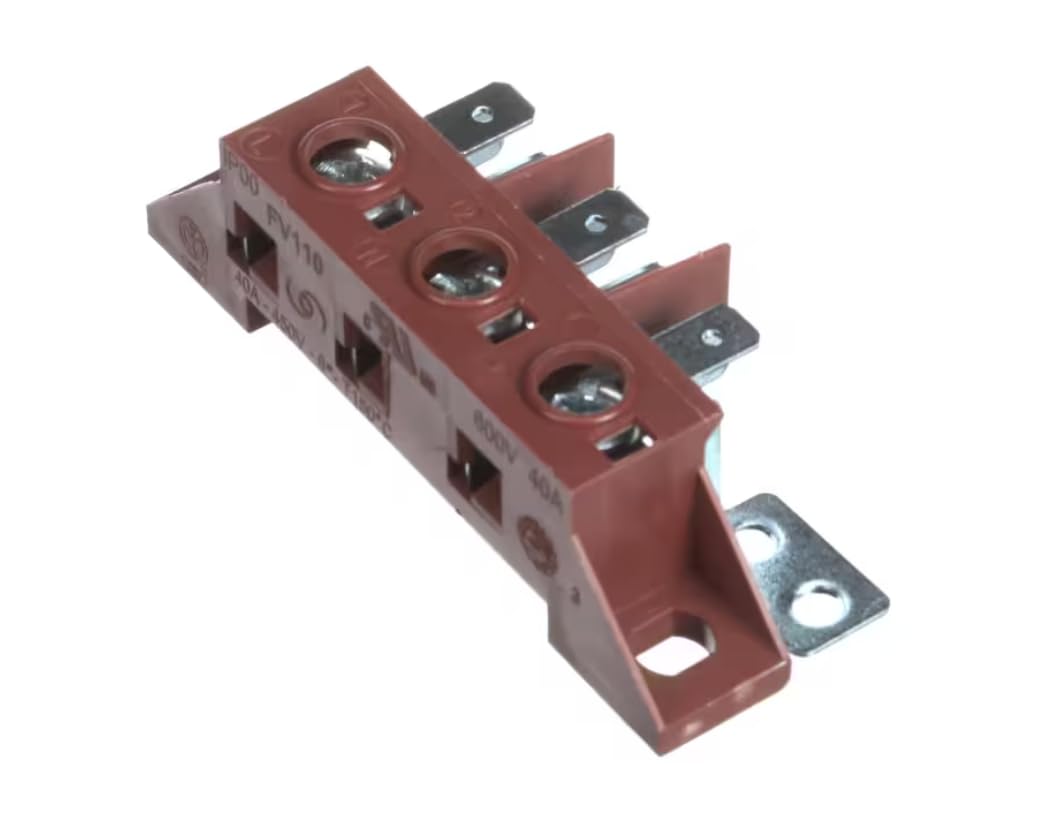 Fits Unox 600V 40A Terminal Block Kit, 3 Pole, 40A, 450V for XAEC-1011-EPR, XAEC-1013-EPR, XAEC-10HS-EPD