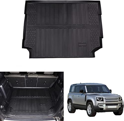 Yiwang Car Trunk Cargo Liner Mat Tray For Land Rover Defender 110 2020-2022 Heavy Duty Waterproof Custom Fit- All Weather Odorless #TOP5