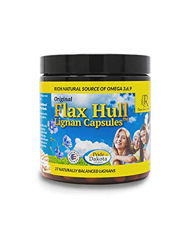 Rapha Global (Original Flax Hull Lignans) High Fiber Food | Omega 3  90 Capsules (Pack of 1)