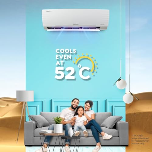Image of Havells Lloyd 1.5 Ton 3 Star Inverter Split AC (5 in 1 Convertible, Cools Even at 52C, Turbo Cool, Anti Corrosion Coating, 100% Copper, White, GLS18I3FWAGC /GLS18I3FWGSC)