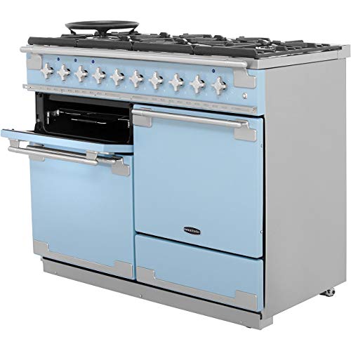 Rangemaster Elise Range Cooker - Freestanding - ELS110DFFCA - China Blue - Image 4