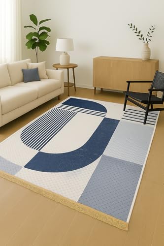 Image of COZY FURNISH Modern Abstract Area Rug, 5 x 7 Feet, Multi-Color Marble Pattern, Carpets for Bedroom /Living Area /Home (Multicolor06, 5X7(Inches))